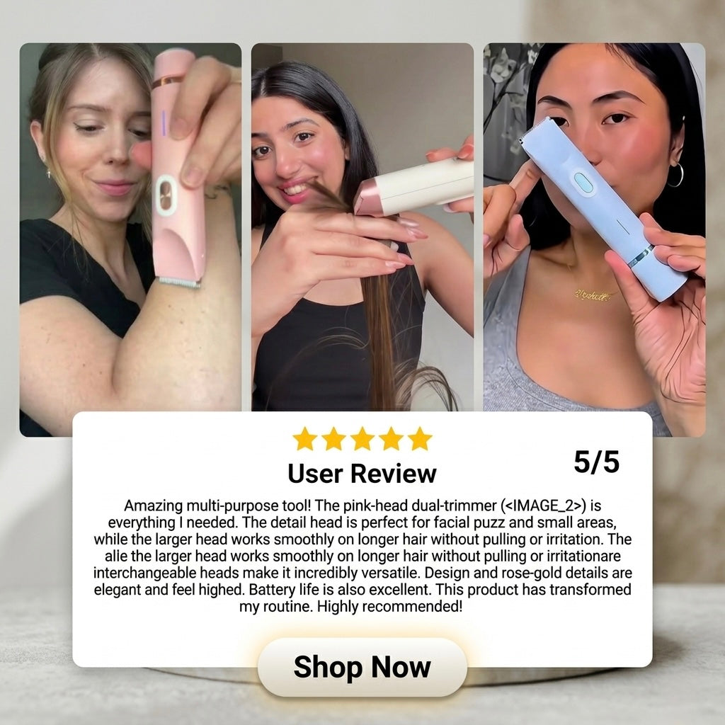 Double-headed Electric Shaver Women's Body Hair Removal Device