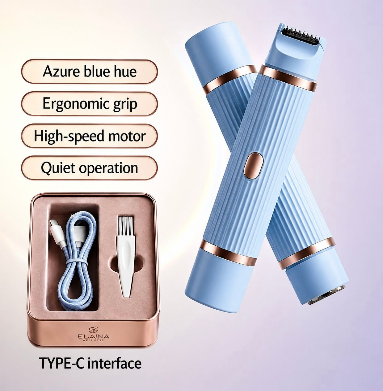 Double-headed Electric Shaver Women's Body Hair Removal Device