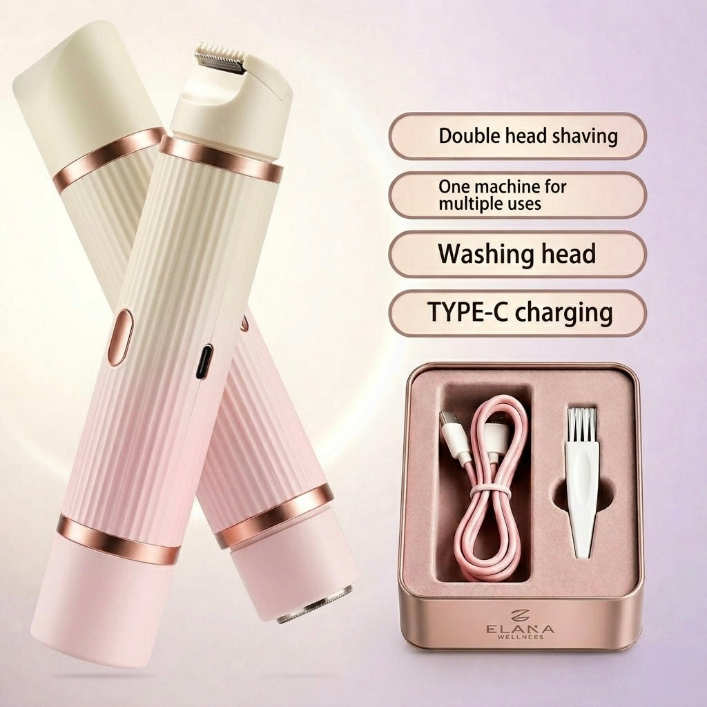 Double-headed Electric Shaver Women's Body Hair Removal Device