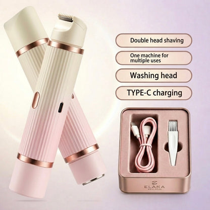 Double-headed Electric Shaver Women's Body Hair Removal Device