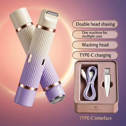Double-headed Electric Shaver Women's Body Hair Removal Device
